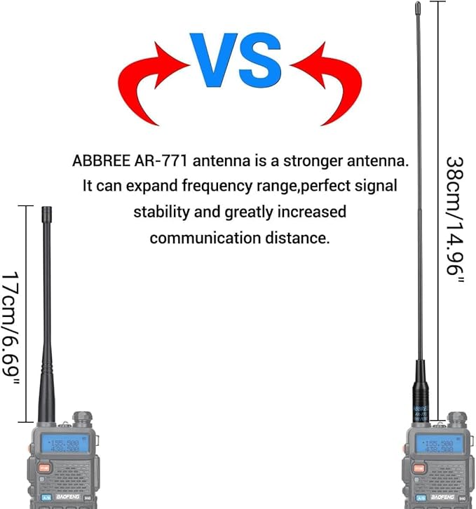 BAOFENG UV-5R Ham Radio Long Range UV5R Dual Band VHF UHF Rechargeable Walkie Talkies for Adults Handheld Two Way Radio with Earpiece AR-771 Full Kit for Camping Hunting Survival Gear,2Pack