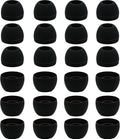 12 Pairs Silicone Replacement Earbud Ear Buds Tips Compatible with 3.8mm to 5.5mm Nozzle Earbuds Earphones, Medium Size Black