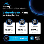 AutoSky GPS Tracker - Small Portable, Splashproof Magnet Mount, North and South America Coverage. 4G LTE Real-Time Tracking for Vehicle, Asset, Fleet, Elderly and More. Subscription is Required
