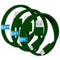 3-Pack Green [3.3FT+3.3FT+6FT] USB A to USB C Cable，USB to USB C Car Carplay Cable for iPhone 16 15 Pro Plus Pro Max，for iPad Pro/Air/Mini，for Samsung S24/S23/S22/S21，for MacBook Pro/Air and More