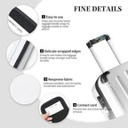 Animal Bear Tree 2 Pack Luggage Handle Wrap Set of Neoprene Luggage Tags for Suitcases Bag Strap Wrap Cover Travel Airplane Accessories Covers Markers Sleeve Grips Identifiers Cruise