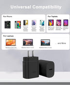 USB C Samsung Chargers Block, 3 Pack 25W Type C Charger Fast Chargers for Samsung Galaxy S25/S25+/S25 Ultra/S24/S24+/S24 Ultra/S23/S23+/S23 Ultra/S22/S22+/S22 Ultra/S21/S22+/S21