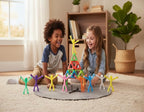 MAGMEN Airplane & Road Trip Toy 20-Pack - Quiet Travel Activities for Kids - Sensory Magnetic Fidget Toys for Car, Airplane, & Restaurants - STEM Building Figures - Best Value Family Set