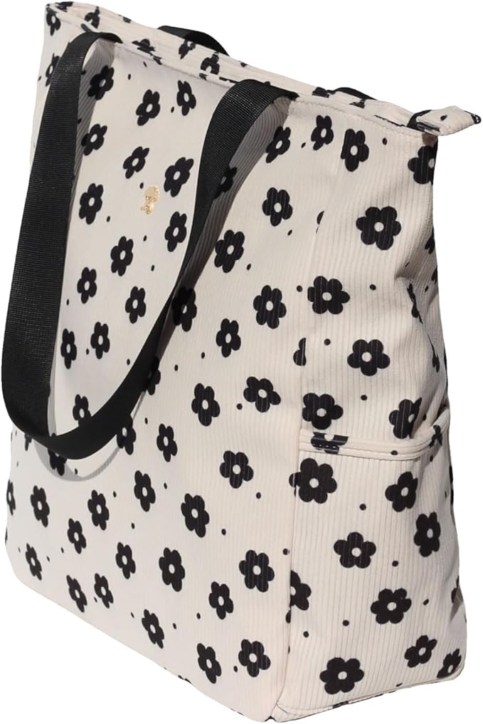 Original Floral Water Resistant Large Tote Bag Shoulder Bag for Gym Beach Travel Daily Bags Upgraded