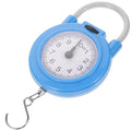 VILLCASE Portable Mechanical Luggage Scale with Hook, High Precision Hanging Spring Weight Scale for Travel and Suitcase Weighing, Blue Compact Handheld Bag Weighing Tool
