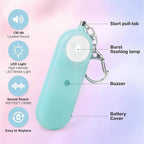 MtMinn Personal Safety Alarm for Women - 130dB Self Defense Keychains Siren Whistle, Replaceable Battery with SOS LED Strobe Light - Emergency Security Safe Protection Devices for Kids Elderly