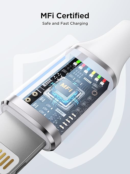 iPhone Charger 10 ft 2Pack [Apple MFi Certified] Long iPhone Charger Cord Fast Charging USB to Lightning Cable Braided iPhone Charging Cord for iPhone 14 13 12 11 Pro Max XR XS X 8 7 6 Plus SE, iPad