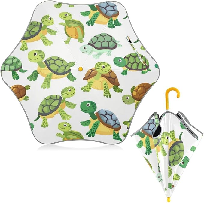 ALAZA Kids Umbrella Stick Umbrellas Cute Umbrella for Boys Girls Toddler UV/Sun Rain Windproof