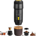 Portable Espresso Maker with Intelligent Anti-Dry Burn,25Bar Self-Heating 7Min Electric Mini Coffee Maker,compatible with NS/DG Capsules & Ground Coffee for Travel,RV,Office & Home