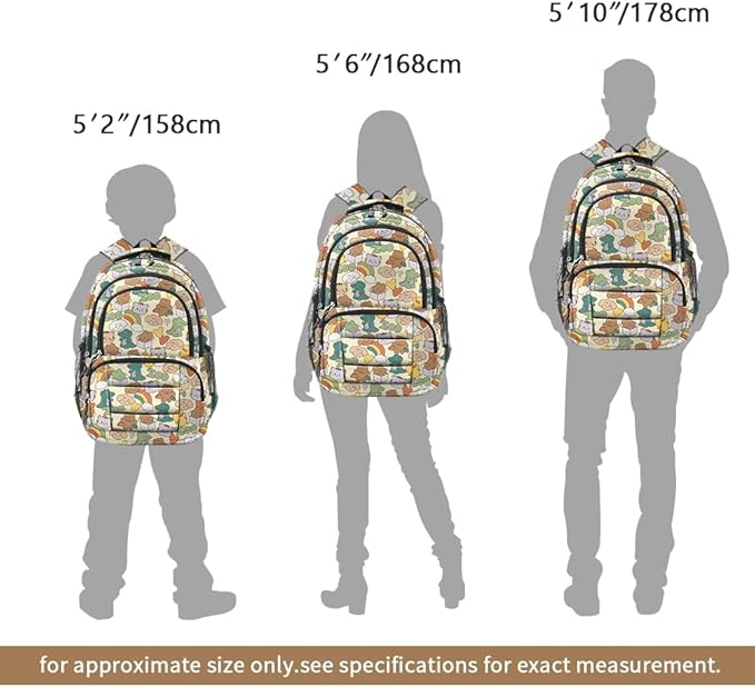 rickyh style School Backpack Travel Bag for Men & Women Lightweight College Back Pack with Laptop Compartmen