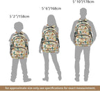 rickyh style School Backpack Travel Bag for Men & Women Lightweight College Back Pack with Laptop Compartmen