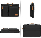 MOSISO 360 Protective Laptop Shoulder Bag,13 inch Computer Bags Compatible with MacBook Neo 13 inch 2026/Air M5 M4 M3 M2 M1/Pro 13 2026-2016,Side Open Messenger Bag with 4 Zipper Pockets, Black