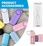 Safesound Personal Alarm: Your 130dB Self-Defense Companion - Keychain Emergency LED Flashlight - Security and Protection for Women, Girls, Kids, and The Elderly (Black, 1)