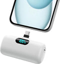 Mini Portable Charger USB C Power Bank,Upgraded 5000mAh PD Fast Charging Battery Pack Built-in USB-C Connector Travel Essential for iPhone17/17Pro/17Pro Max/Air/16 Plus/16Pro Max/15 Series,Android etc
