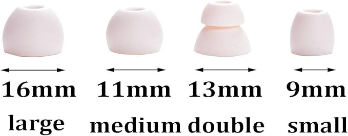 Replacement Eartips Silicone Earbuds Buds Set for Powerbeats Pro Beats Wireless Earphone Headphones,4 Pair (Lvory)