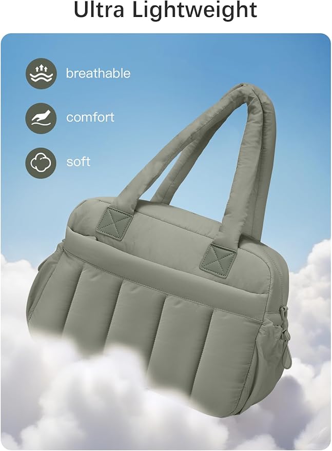 oscaurt Gym Bag for Women Lightweight Duffle Bag for Travel with Toiletry Pouch Water Resistant Carry On Weekender Overnight Duffel