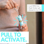 Securityman Personal Alarms for Women | Safety Alarm Keychain (Loud 130dB Siren and SOS Strobe Light) Everyday Self Defense Security Alarm Protection Device (Teal)