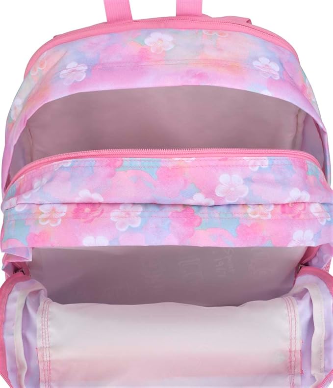 JanSport Laptop Backpack - Computer Bag with 2 Compartments, Ergonomic Shoulder Straps, 15” Laptop Sleeve, Haul Handle - Book Rucksack - Neon Daisy | 2 Compartments