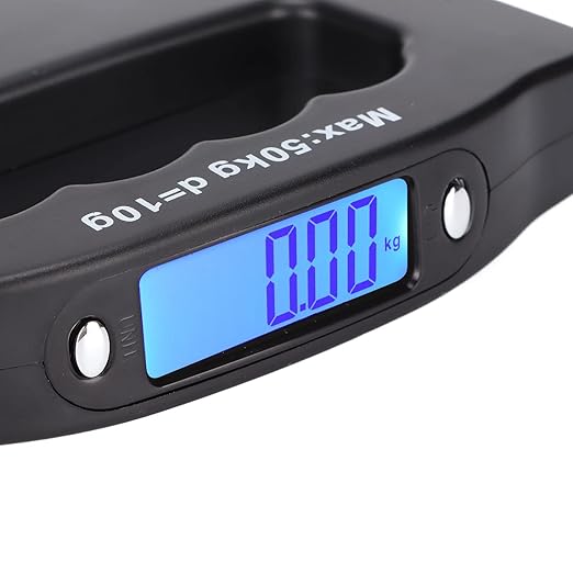 LICAEVEY Digital Luggage Scale Digital Baggage Scale Travel 110lb 50kg Capacity Portable Handheld with LCD Display Lock Function for Travel Home Suitcase
