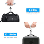Digital Luggage Scale Vacation Travel Essentials Accessories Gifts for Traveler Portable Suitcase Handheld Weight Scale 110 lbs Hanging Baggage Travel Must Haves