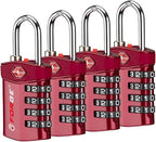 Forge Travel Lock,TSA Approved Luggage Locks for Air Travel, Gym Lockers, School Lockers, Pelican Cases, Gun Case, Easy Read Dials, Durable Alloy Body