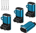 Charger Adapter for Garmin Watch 4-Pack,USB C to Garmin Charging Data Cable Adapter for Forerunner 55/165/970/570/945/265,Vivoactive 6 5 4S,Fenix 8 7 6,Venu 4/3/3S/SQ,Epix Pro 2,L-Shaped Blue