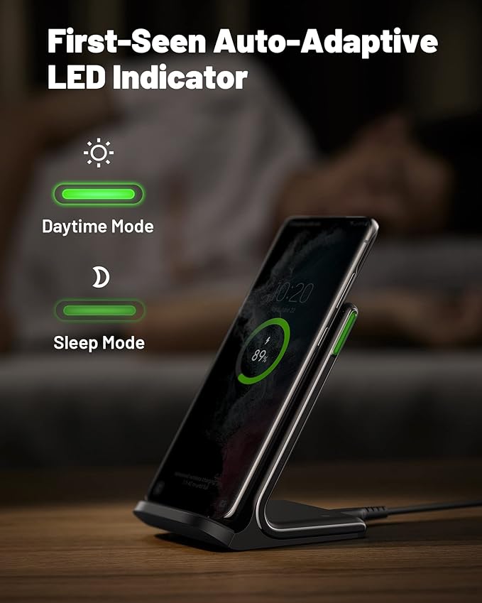INIU Slimmest 45W 10000mAh Portable Charger with Built-in USB-C Cable & 15W Qi Certifie Wireless Charging Station Combo