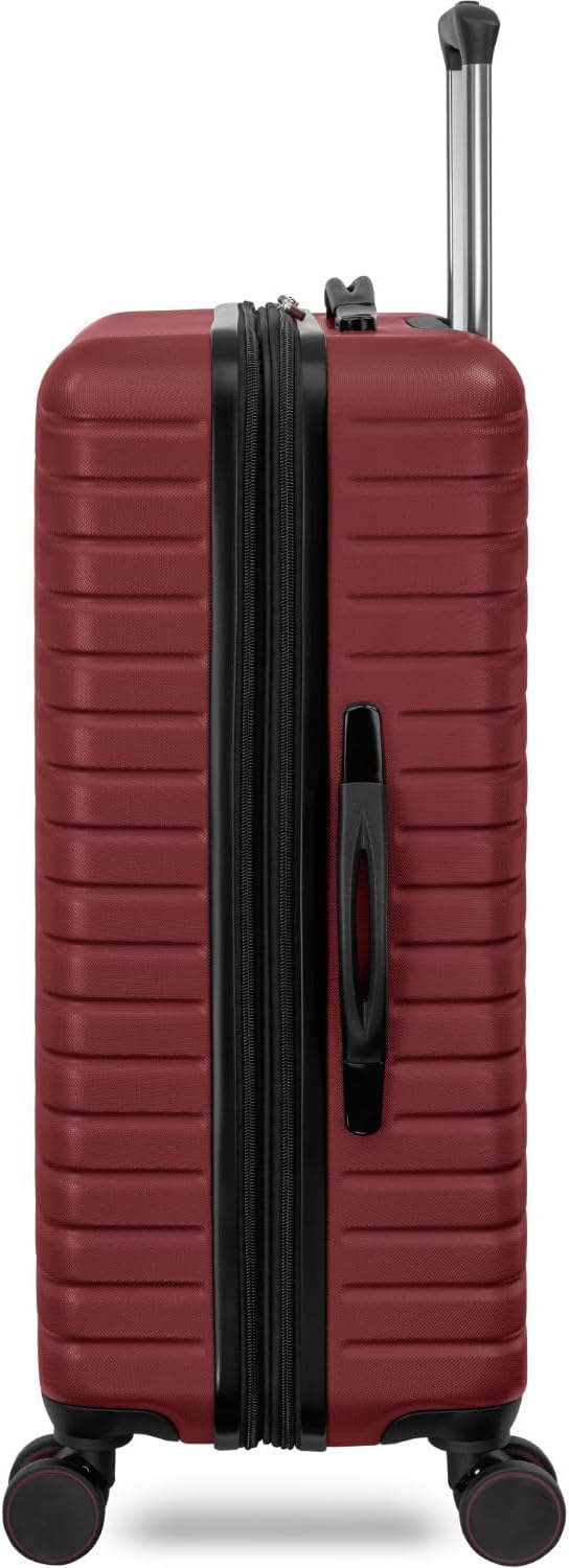 Everest Expandable Hardsided Spinner (Wine, 24-Inch Checked Medium)