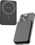 myCharge CliqAir 5000mAh Magnetic Power Bank – Ultra-Thin 0.3" Design | 15W Qi2 Fast Wireless Charging | 20W PD USB-C Port | Powerful Magnetic Hold | Perfect for Travel, Work, or Everyday Use | Black