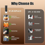 Portable Espresso Coffee Maker Rechargeable Self Heating Machine For Travel Car 3 in 1 Ground Coffee and NS Capsules 20 Bar Pressure Smart LED Display Camping Office With Stand Holder (GREY)