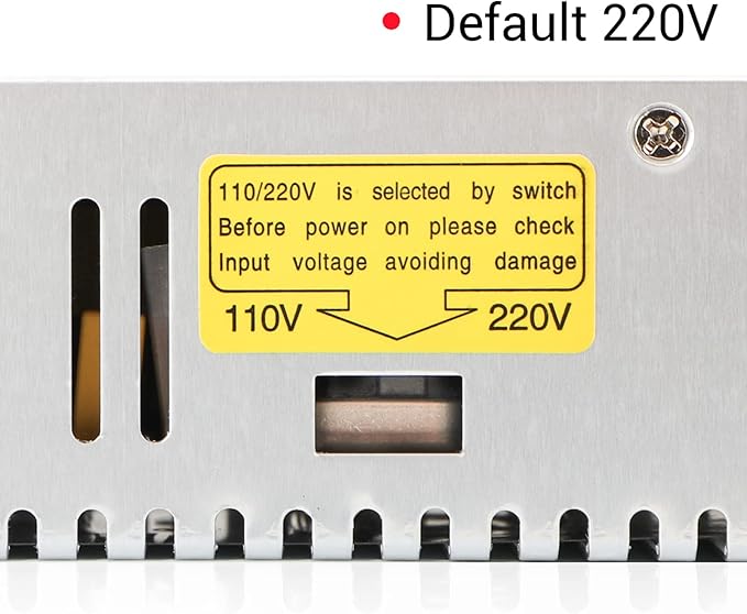 DROK 24V Power Supply, AC 110V/220V to DC 0-24V 0-20A 480W Buck Converter, Volt Amp Adjustable Adapter Regulated 5V 12V 24V Volt Switching Voltage LED Transformer Charger for Computer CCTV Lab