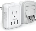 1 Pack Switzerland Travel Plug Adapter, VINTAR Foldable Type J Adapter with 2 AC Outlets，3 USB Ports(2 USB C) for US to Switzerland Rwanda Liechtenstein