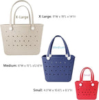 Lightweight Extra large Rubber Beach Bag Small mini Tote Bag for Gym Waterproof medium Open Handbag for Pool Sports