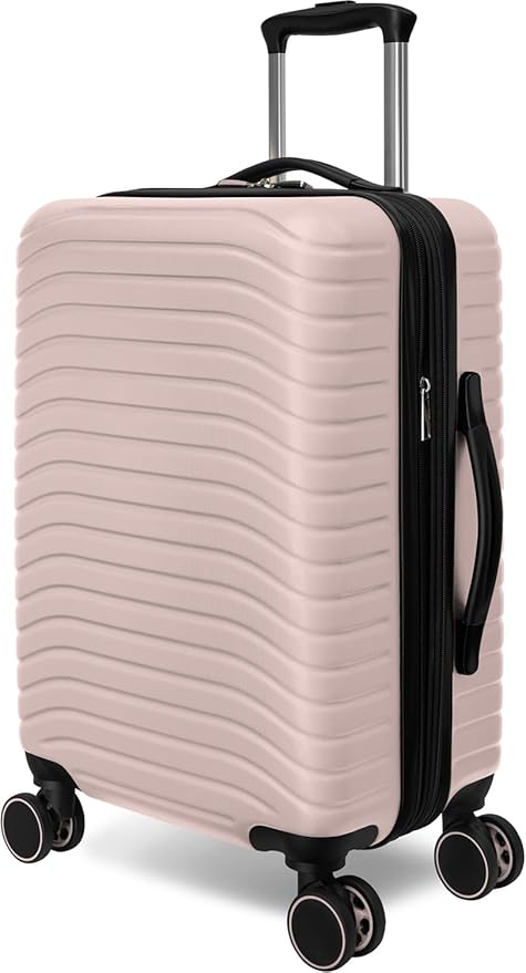 Everest Expandable Hardsided Spinner (Pink, 3 Piece Set (28", 24", 20"))