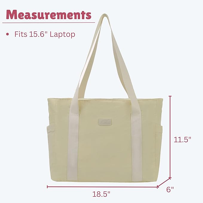 NGIL Yoga Tote Bag, Gym Tote Bag,Work Nurse Tote Bag for Women, Computer Tote for Laptop, Travel Tote Shoulder Bag for Women