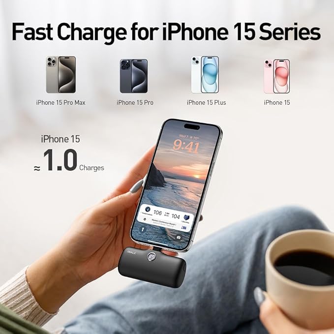 iWALK USB-C Portable Charger for iPhone 15