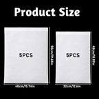10 PCS White Non-Woven Shoe Storage Bags, Dust Bags for Purses, Travel Shoe Storage-Bag, Breathable Dust-proof Bag, Cloth Storage Pouch, Bag-Covers for Purse, Shoes (2 Sizes)