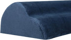 Foot Rest Under Desk Ergonomic Footrest Cushion Pillow Leg Rest Support Flannel Foam Material Suitable for Office Home Car Airplane Travel Men Women, Dark Blue