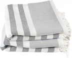 Cotton Turkish Beach Towel with Towels Oversized 36"x72" Pool Absorbent Extra Large Quick Dry Sand Travel Towel (Mélange Drift, 2 Pack)