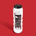 PRIME 32 oz Red & Black Graphic Squeeze Sports Water Bottle, BPA Free, Dishwasher Safe, Easy-Grip Ergonomic Leakproof Design, Fast Hydration for Gym, Cycling, Running