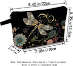 Dragonfly Print Women Makeup Bag Outdoor Portable Cosmetic Bag Toiletry Kit Travel Organizer