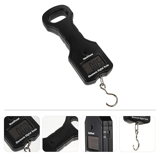 Angoily 30kg Portable Digital Luggage Scale Electronic Hanging Scale with Hook Multifunction Weighing for Travel Fishing