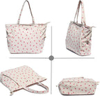 ESVAN Corduroy Yoga Tote Bag Gifts for Women Drawstring Yoga Mat Bag for Office Workout Travel Carryall Pilates Gym