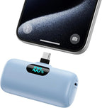 Mini Portable Charger USB C Power Bank,Upgraded 5000mAh PD Fast Charging Battery Pack Built-in USB-C Connector Travel Essential for iPhone17/17Pro/17Pro Max/Air/16 Plus/16Pro Max/15 Series,Android etc