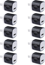 Wall Adapter 10 Pack,UorMe 1A 5V Single Port Charger Power USB Plug Charging Cube Block Box Compatible iPhone 14 13 12 SE 11, Galaxy S23 Ultra S22 S21 FE S10e S9 A13 A03s A71 A51 Note20 Google 8A 7A