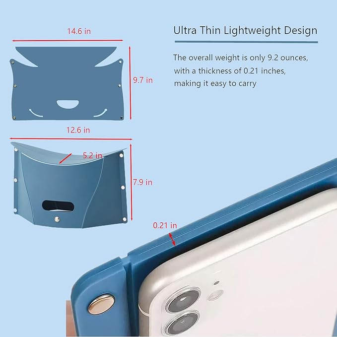 Travel Foot Rest for Airplane Long Flights,Portable Folding Under Desk Foot Stool,Relieves Back & Knee Pain,Comfortable for Long Flights,Cars,Trains,Ultralight Mini(Red+Blue)