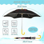 ALAZA Kids Umbrella Stick Umbrellas Cute Umbrella for Boys Girls Toddler UV/Sun Rain Windproof