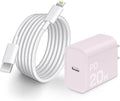CXX Fast Charger i Phone, 20W USB C Block with 6Ft Cable Compatible with IP 14/14 Pro/14 Plus/14 Pro Max/13/13 Mini/13 Pro/13 Pro Max/12/11/X & More [Purple]