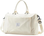 HYC00 Travel Duffel Bag,Carry-on Overnight Weekender Bags for Women,Sports Tote Gym Bag with Wet Pocket
