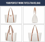 BUG Lightweight Women Laptop Tote Bag for Work, Casual Handbag for Travel Beach College Teacher